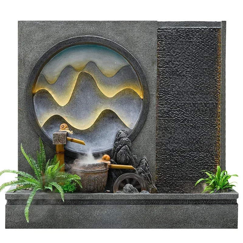 

Useful Large Rockery, Flowing Water, Fountain, Fish Tank, Living Room, Office, Hotel, Club, Floor To Ceiling Decoration
