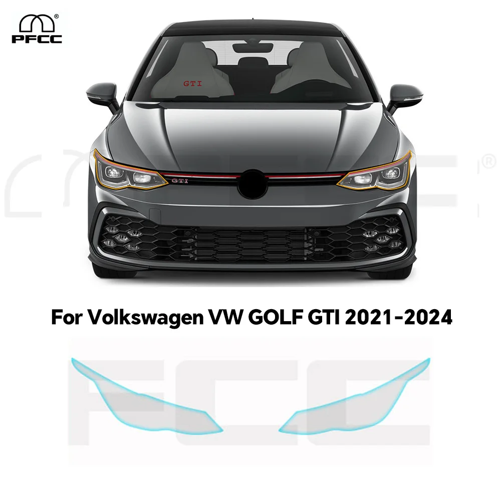 

For Volkswagen VW GOLF GTI 2021-2024 8.5Mil Pre-cut Headlight Rearview B Pillars TPU Paint Protection Film PPF Anti-Scratch Bra