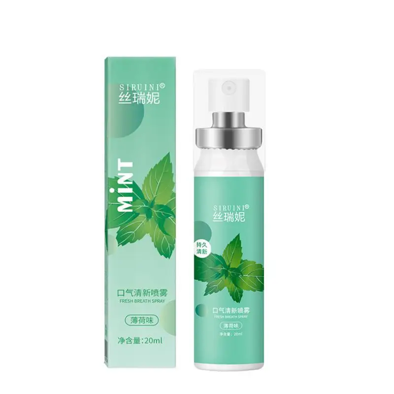 Spray Oral à saveur de fruits frais, durable, frais pour éliminer l'halitose, pêches, menthe, soins buccaux, désodorisants pour haleine, 20ml