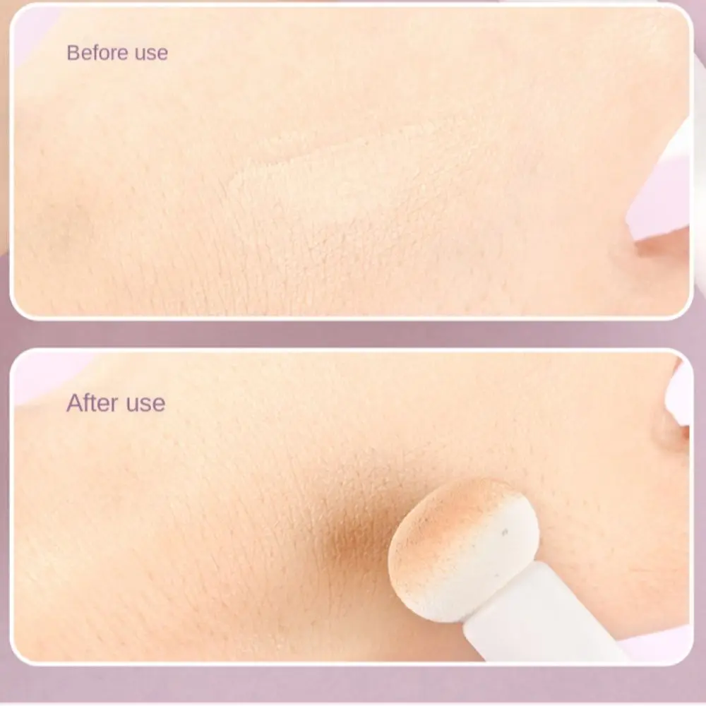 Smudge Makeup Brush Round Head Lip Brush Soft Portable Mushroom Head Concealer Brush Sponge Lip Gloss Brush