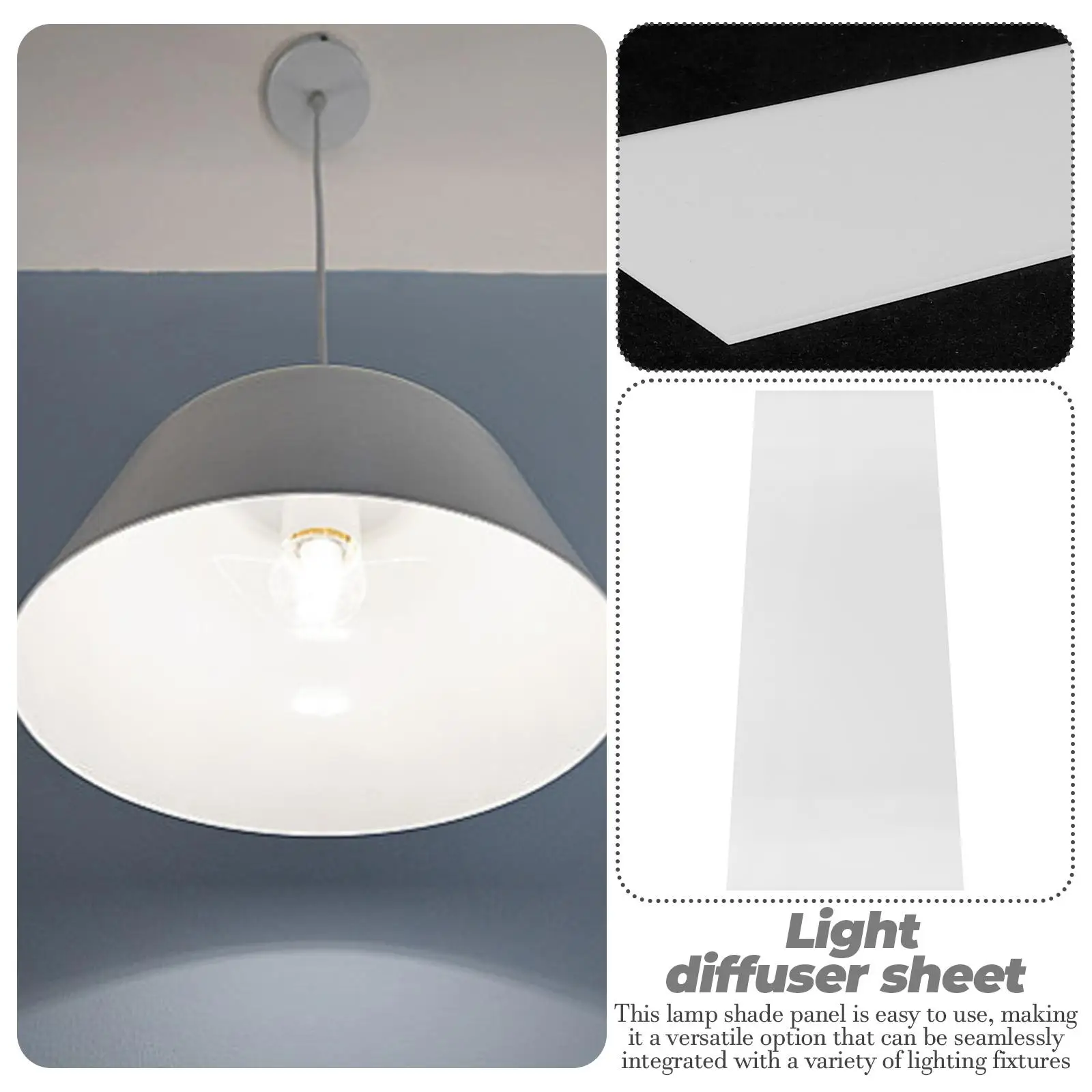 Translucent Lampshade Panel Light Covers Diffuser Chandelier Acrylic Diffusers for Pendant Hanging Barriers