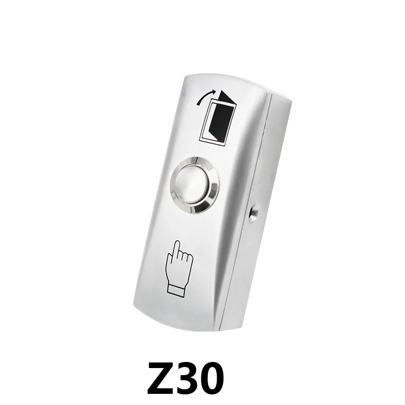 Zinc Alloy GATE DOOR Exit Button Exit Switch NC/COM Door Access Control System Door Push Exit Door Release Button Switch