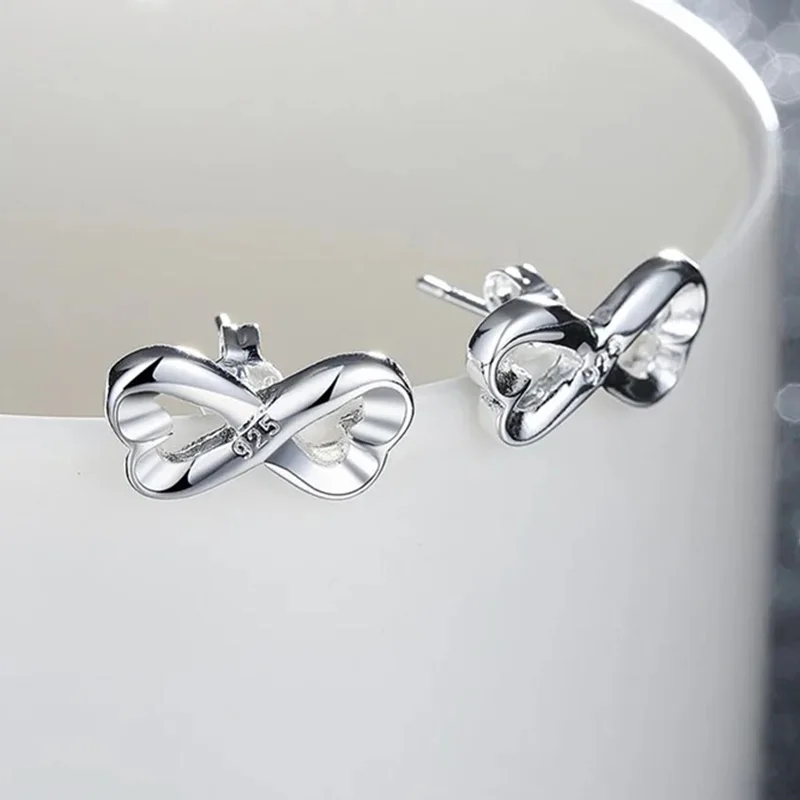 

Популярные романтические серьги-гвоздики из стерлингового серебра 925 пробы для женщин, модные креативные подарки на день рождения, очаровательные украшения для вечеринок и свадеб