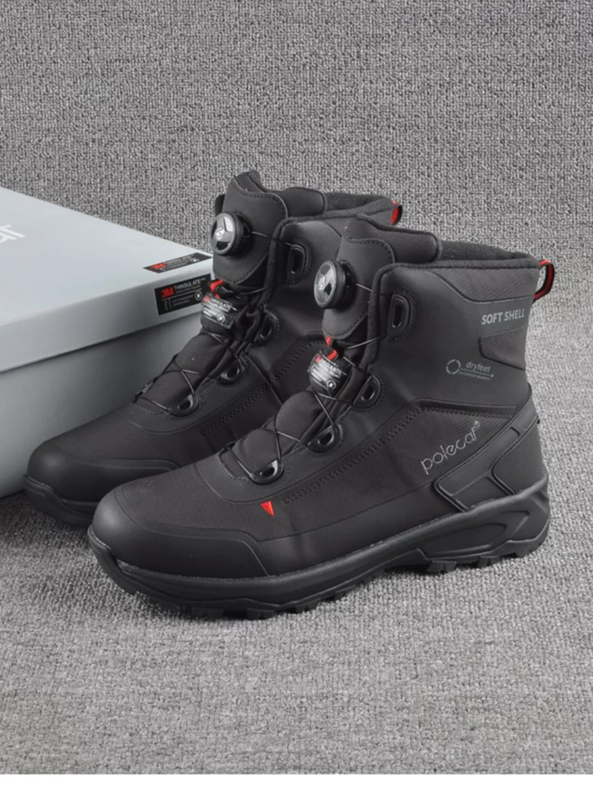 

Мужские высокие зимние ботинки: водонепроницаемые, теплые, с хлопковой подкладкой, противоскользящие, для активного отдыха, устойчивые к истиранию