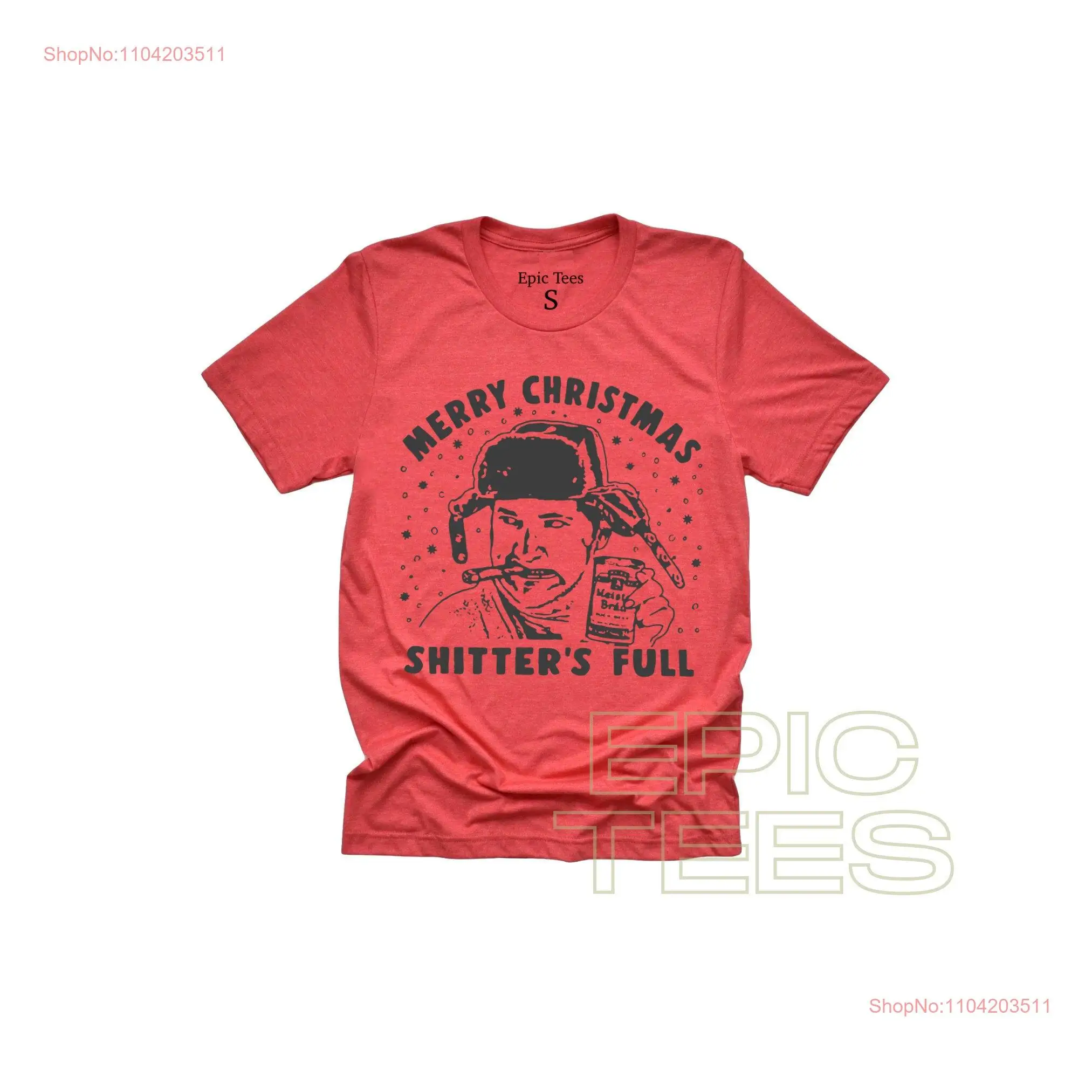 Family Christmas merry the shitters full cousin Eddie vacation funny retro Griswold shirt long or short sleeves