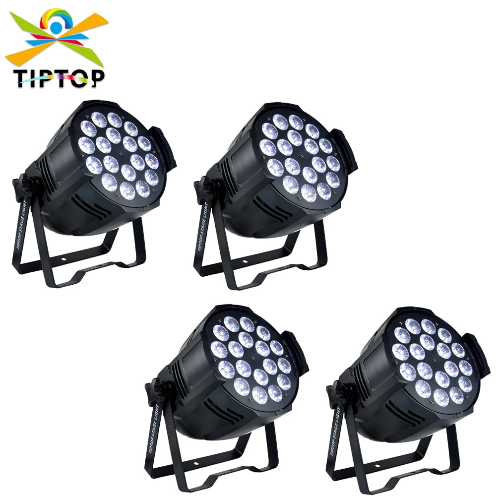 

Freeshipping 4 Unit 18x12W 4 Color RGBW Led Par Light Party Special Effect Light High Quality Professional DMX Stage Light