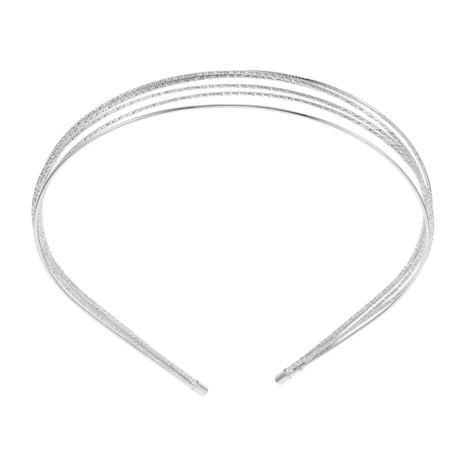 

Women's Multi-Layered Metal Headband Thin Lightweight Chic Hair Accessory Versatile for Everyday Wear Going Out Wedding Styling