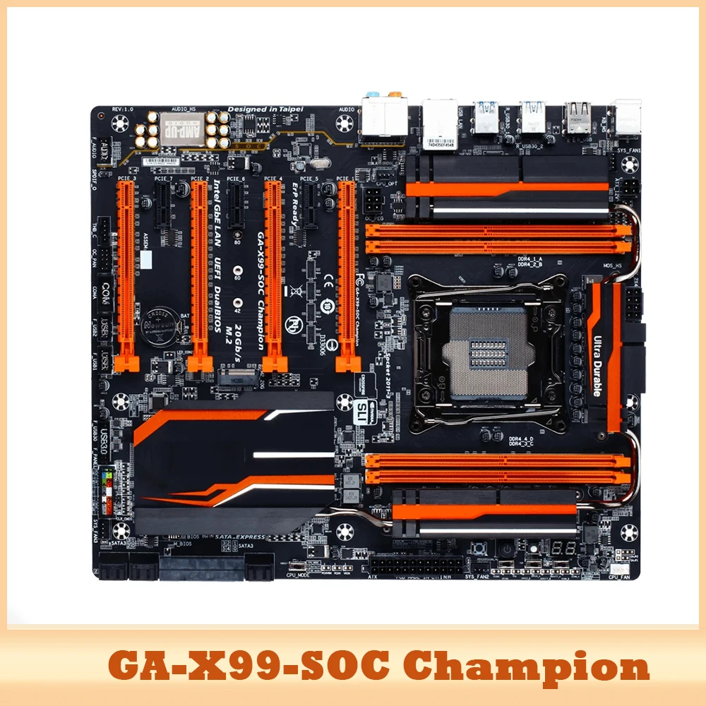 PC E-ATX For X99 Desktop Motherboard GA-X99-SOC Champion X99-SOC Champion LGA2011-V3 DDR4