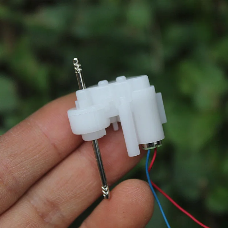 Mini 614 Coreless Gear Motor DC 3.7V 390RPM Dual Shaft Micro Coreless Gearbox Reducer Motor DIY Hobby Toy Car