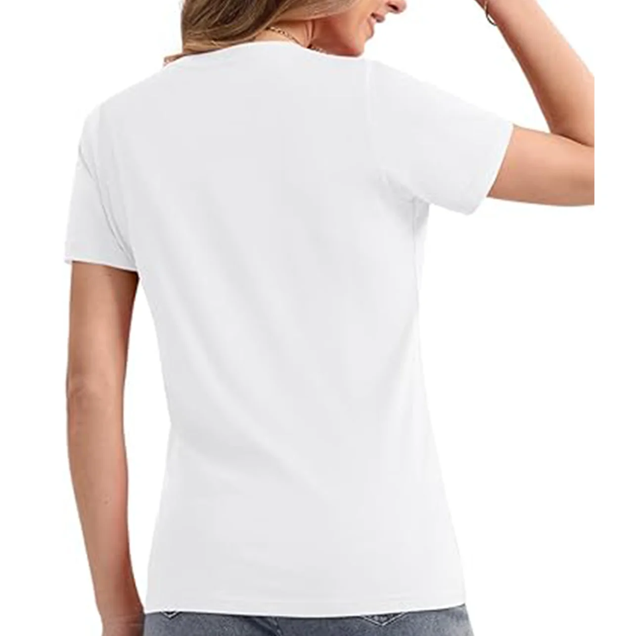 تي شيرت Green Lucky Mama للسيدات برسومات 180 جرام من القطن برقبة دائرية وأكمام قصيرة تي شيرت كاجوال صيفي للارتداء اليومي