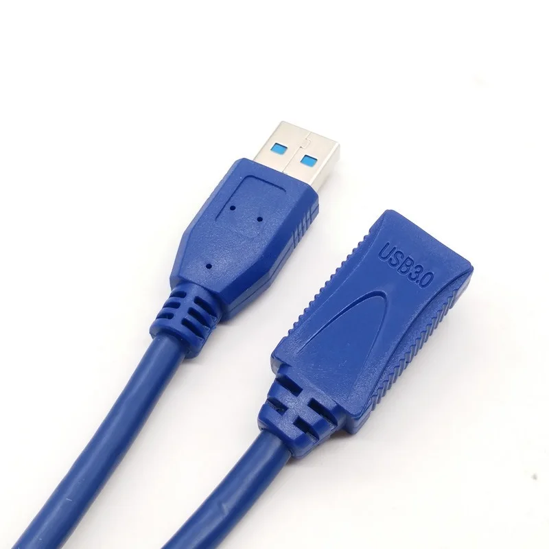 Imagem -03 - Usb Azul de Alta Velocidade 3.0 um tipo Masculino ao Cabo Fêmea da Extensão de Usb am a am 4.8gbps Suportam Usb 2.0 0.3m 0.6m 1m 1.5m5m