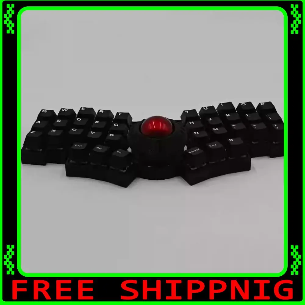 C35 Ball Keyboard Trackball Wired Keyboard Kit With Oled Rp2040 Supports Vial Mechanical Keyboad Rgb Matrix Lighting 10 Layers