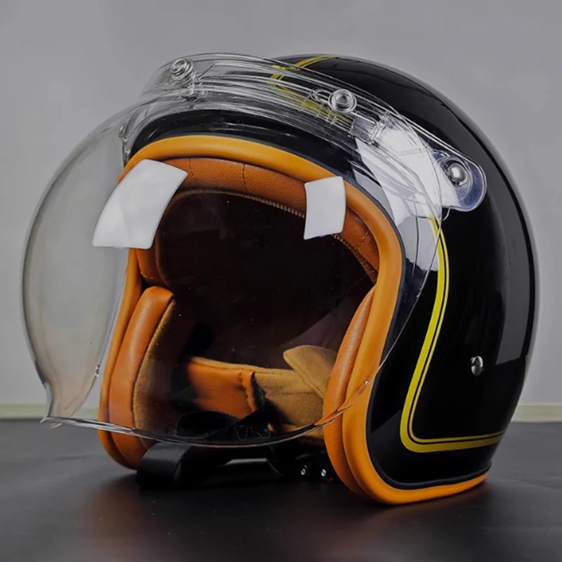 

Мотоциклетный шлем с открытым лицом Ultimate Comfort 3/4 и быстросъемным ремнем для удобной и городской безопасной езды на каждый день унисекс