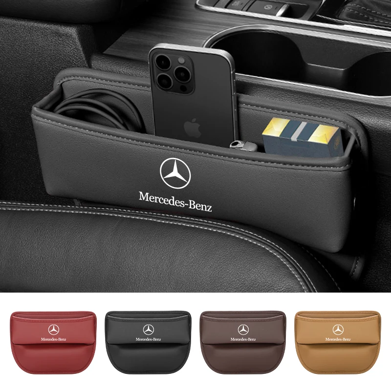 Multi-Function Car Seat Gap Filler Box For Mercedes Benz C180 C200 C260 C300 W108 W124 W126 W140 W168 W169 W176 Accessories