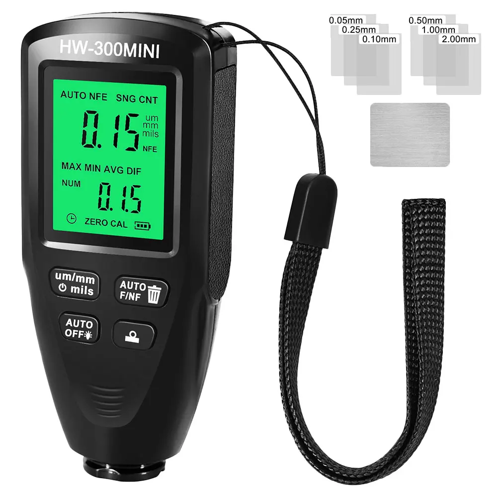 

Digital Coating Thickness Gauge Paint Depth Meter Automotive Car Paint Metal Plating Steel Aluminum Copper Portable Abs Shell
