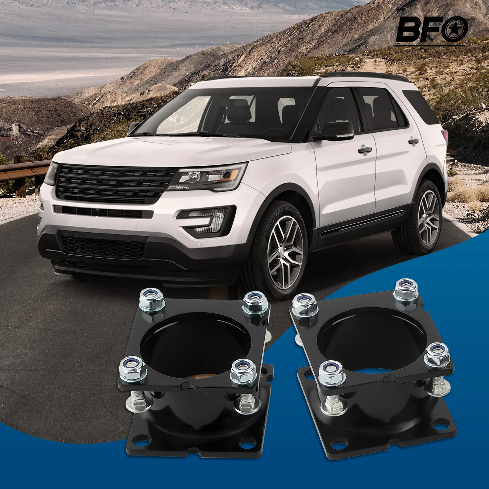2.5" Front +1.25" Rear Lift Kit w/ Coil Spacers For Ford Explorer 2WD 4WD 11-19