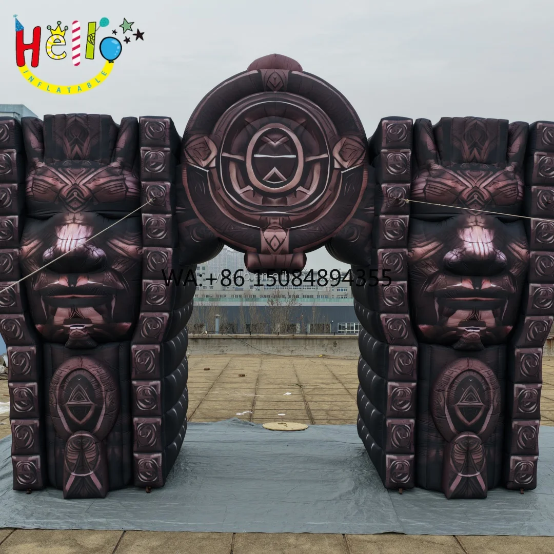 Scenic Area Customized Ancient Architecture Inflatable logo Decorative Inflatable Archway