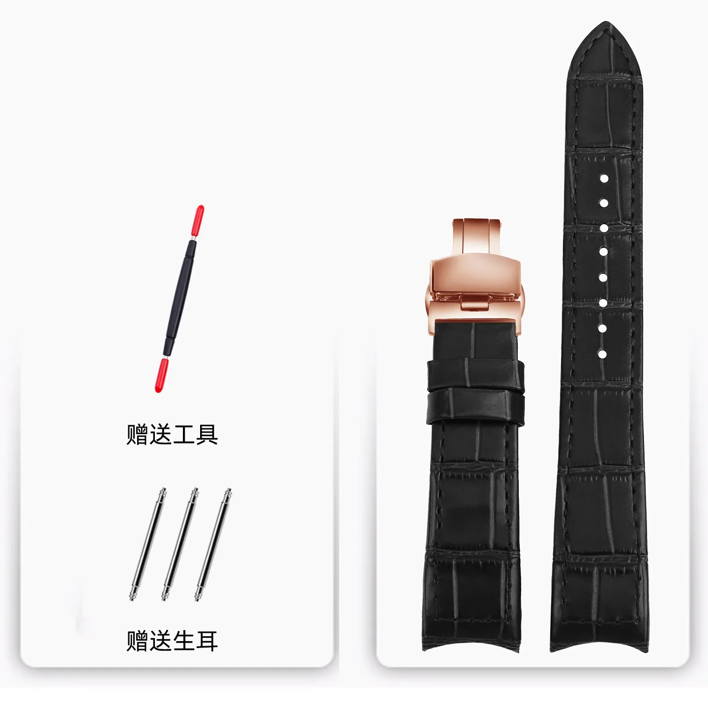 Suitable for Seiko Leather Strap Premier Series SNP041 SNP044 7D48-0AG0 Cowhide Strap 21mm image 3