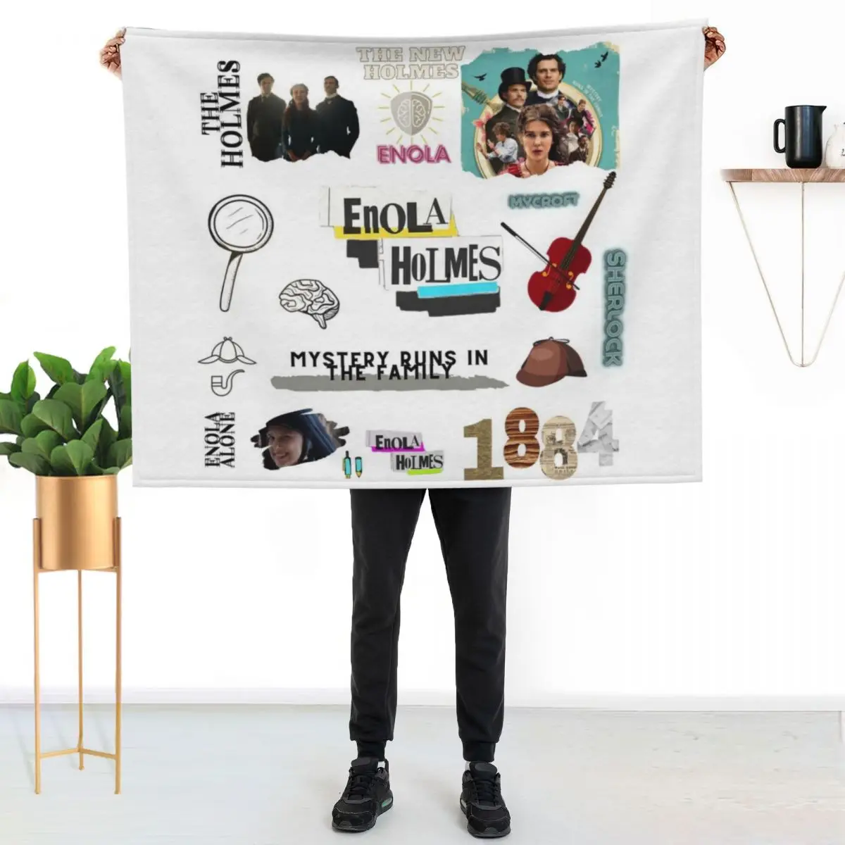 

Enola Holmes Throw Blanket Stylish Warm Blanket for Living Room Bedroom