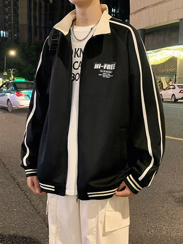 

Loose Spor Jaet for Teenage Boys Spring Autumn New Sle High And Middle School Students Open Cardigan Top Boys Outerwear