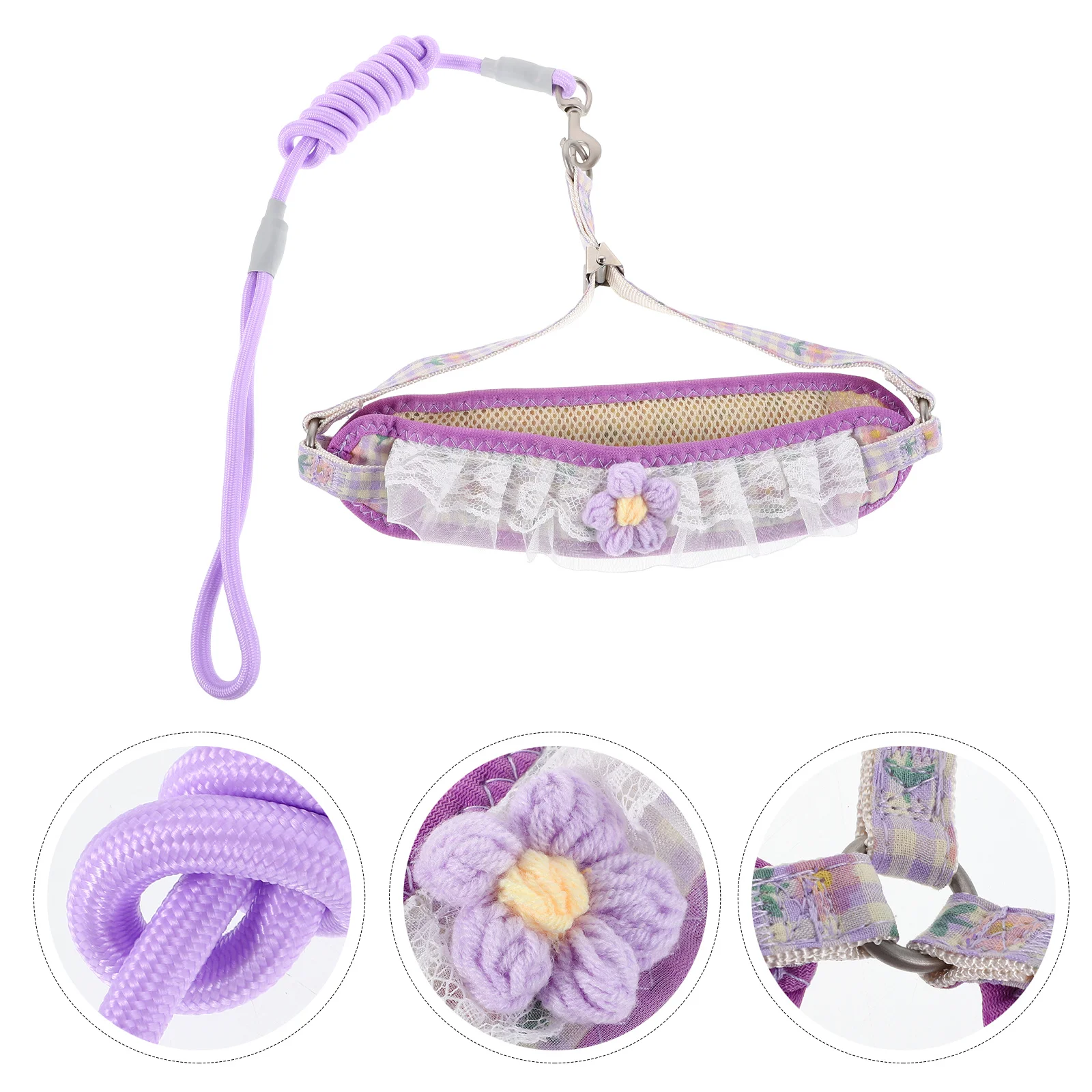 

Dog Harness and Leash Set Adjustable No Pull Durable Nylon Small Medium Dogs Cats Walking Training Outdoor Kitten Leash