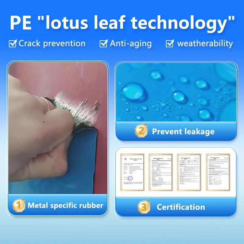 فيلم مقاوم للماء على السطح الرمادي، شريط مقاوم للماء قابل للالتصاق، عرض 50 سم * طول 5 متر، يمكن لصق طبقة حماية ممزقة، ويمنع الصدأ على السطح المعدني