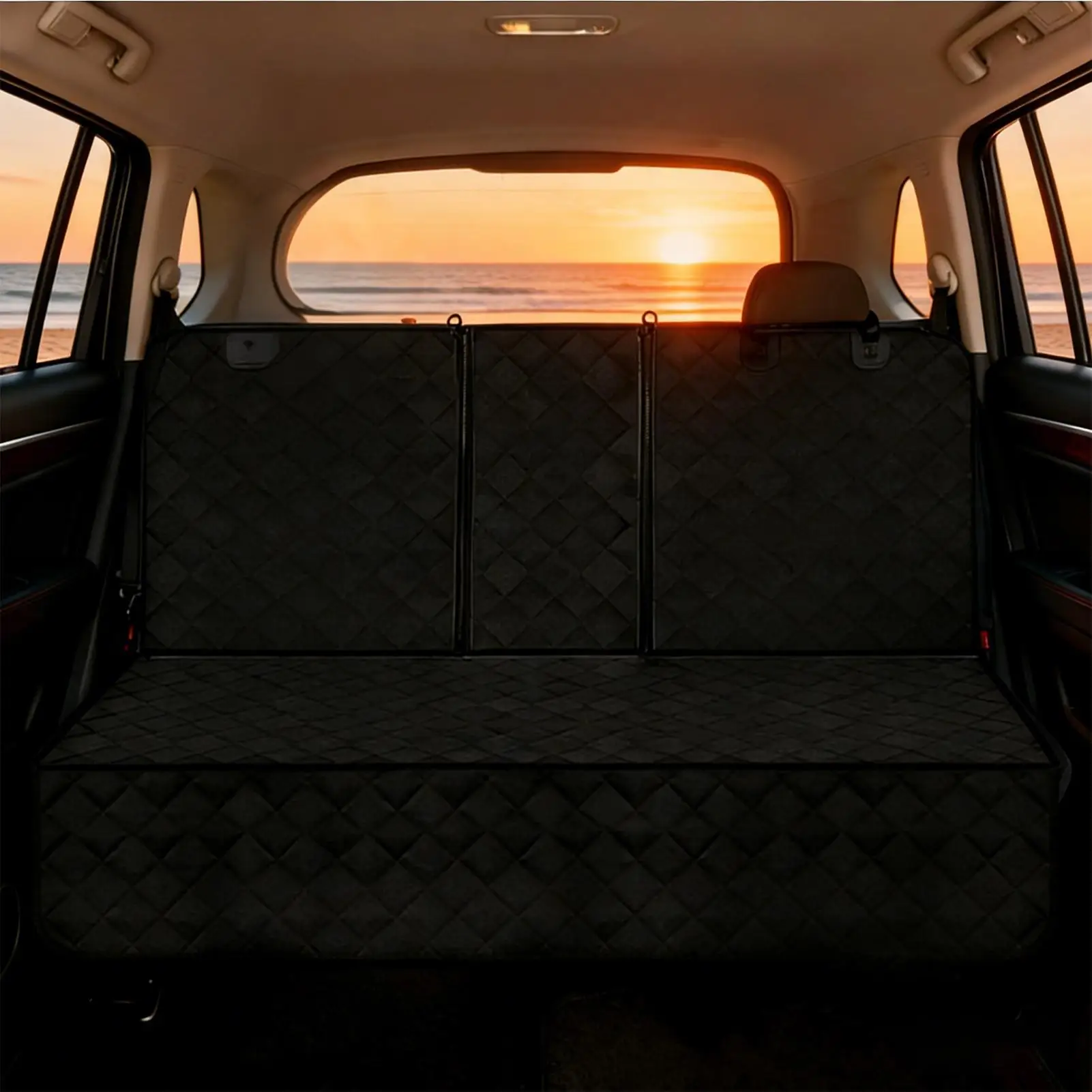 

Dog Car Seat Cover Waterproof Adjustable Strap Mat Heavy Duty Pet Seat Cover Protector For RV Sedan Truck Vehicle Automotive