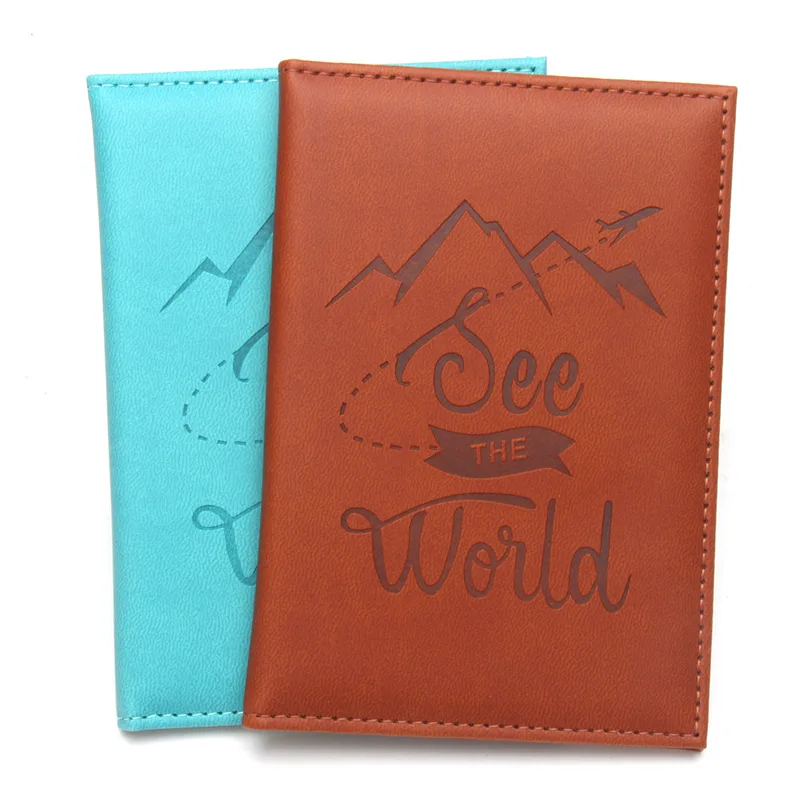 

Creative Painting Passport Cover Men Women Travel Wallet Pu Case for Passports Simple Style Passport Protector
