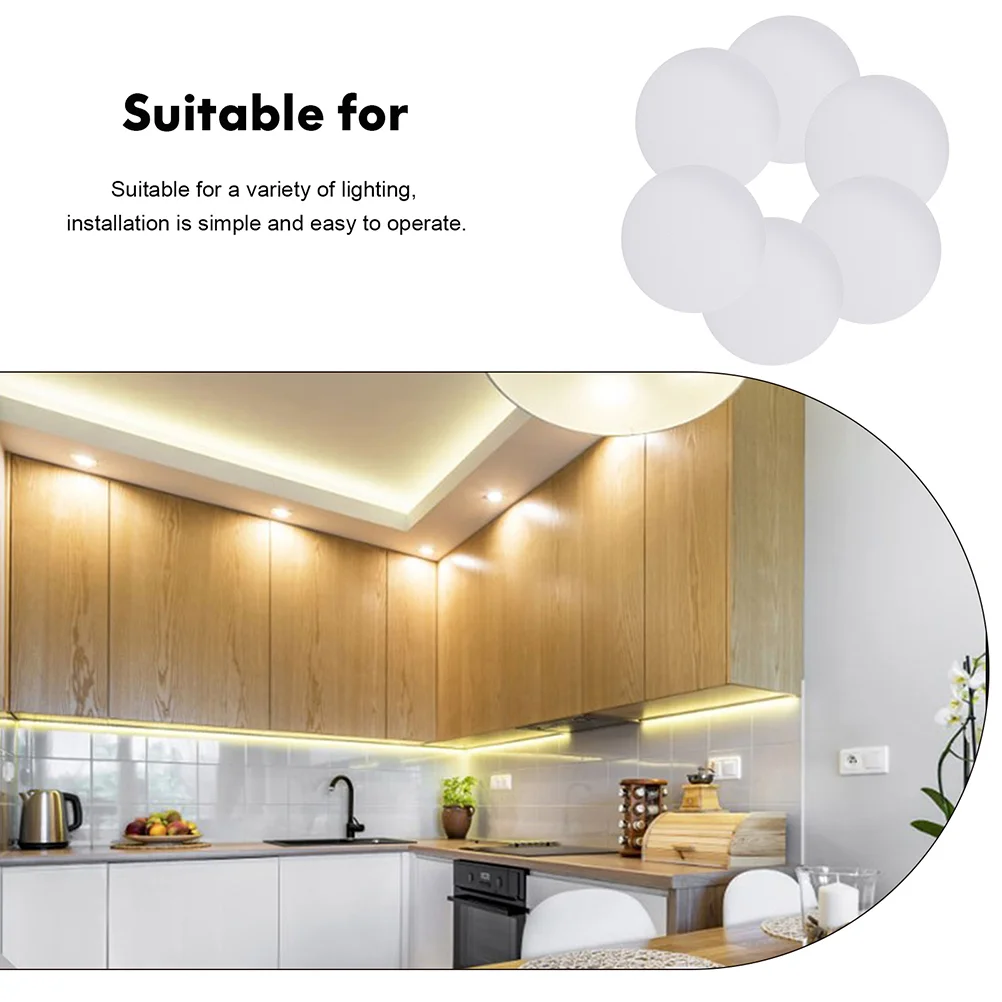 6 Pcs Anti-glare Lampshade Ceiling Light Downlight Diffuser Replace Specialz Chandelier Plastic The Prdinary