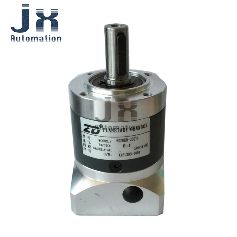 High Precision ZD Planetary Gear Box 60ZDE8K 60ZDE10K 60ZDE15K 60ZDE20K With Delta Servo Motor