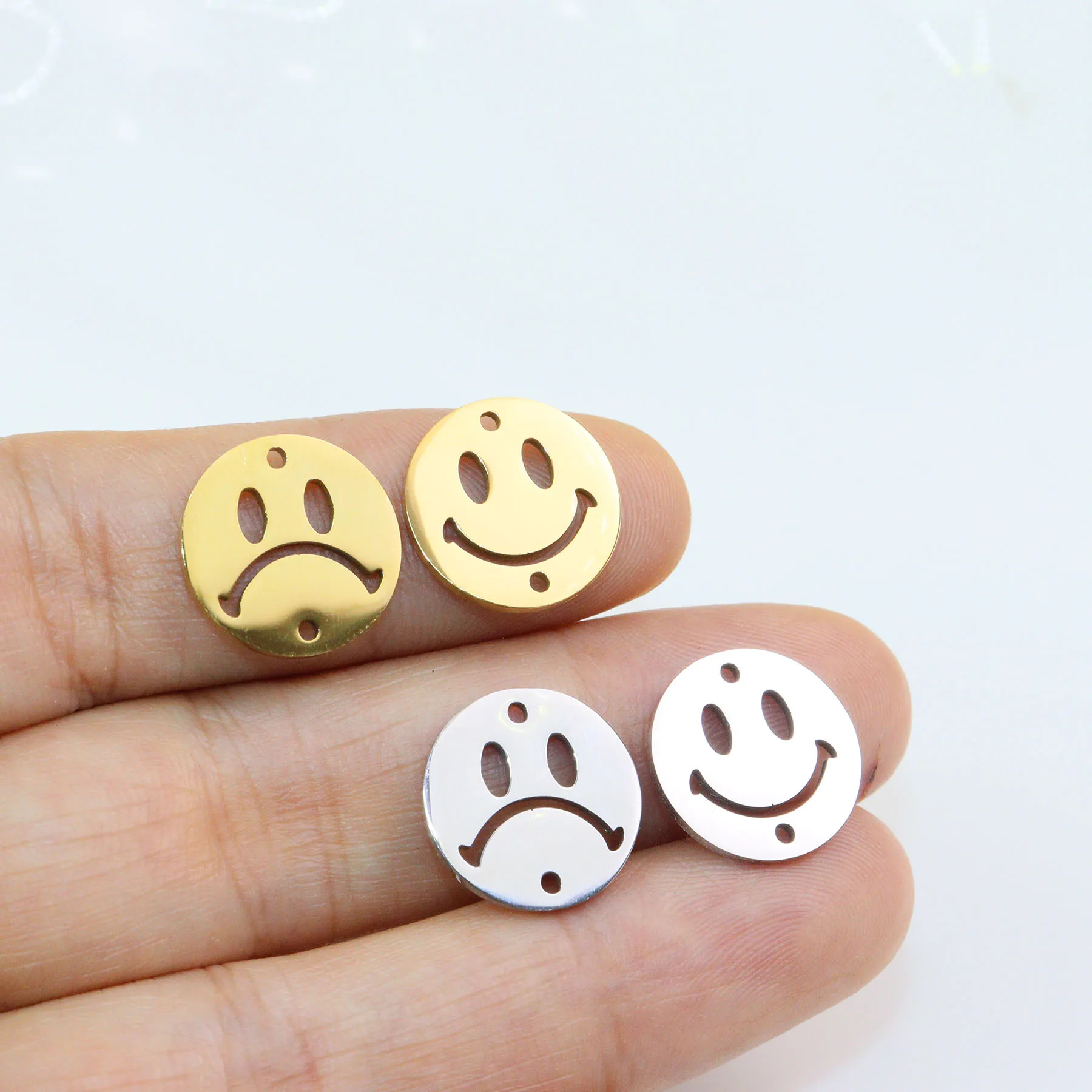 

10 шт., модные ювелирные изделия из нержавеющей стали с мотивом, подвески, подвеска, сделай сам, вакуумная пластина ручной работы, водонепроницаемая, противоаллергическая