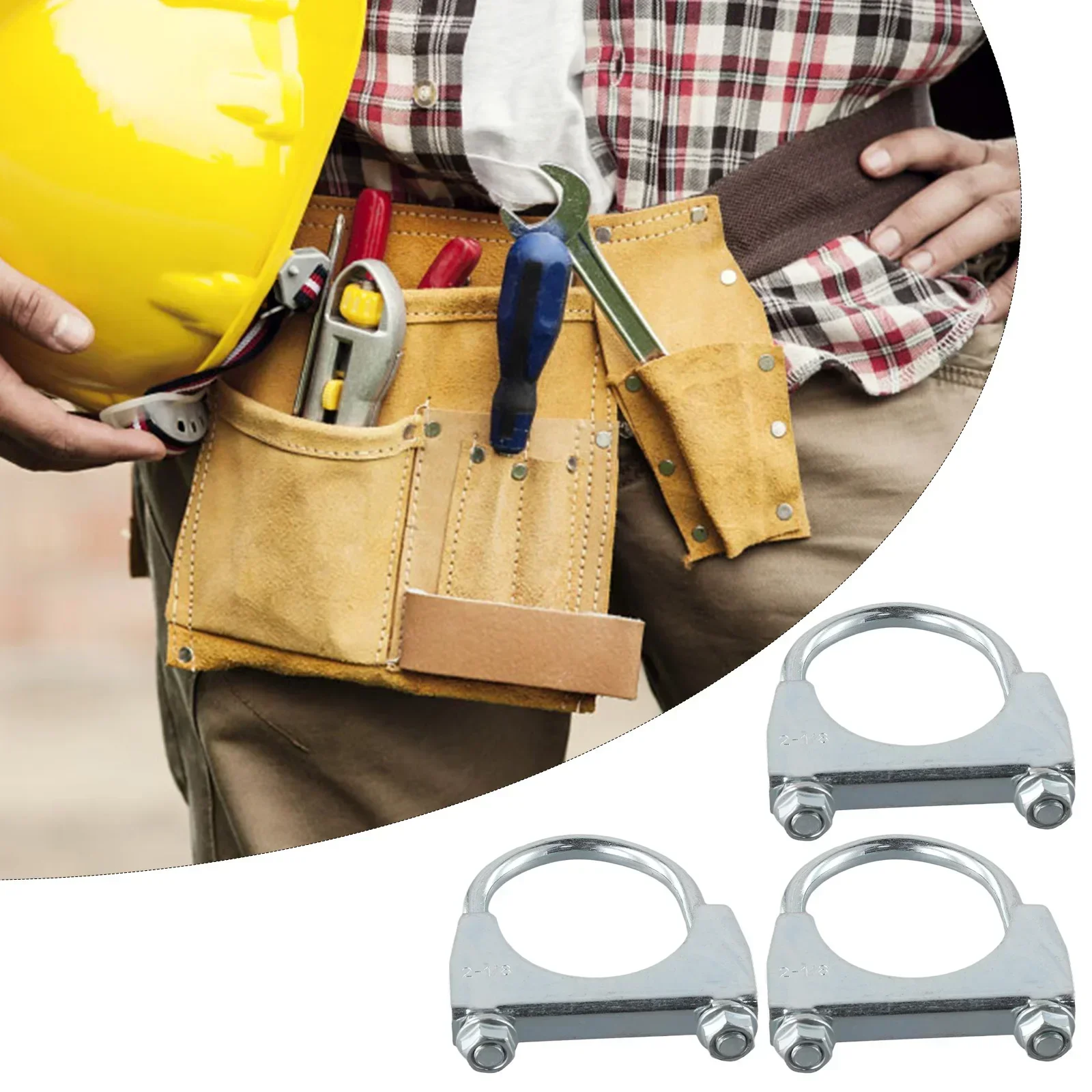 

1.26in 32mm Muffler Clamps Exhaust Pipe Clamps Easy To Install Heavy Use Long-lasting Durability No Welding Required