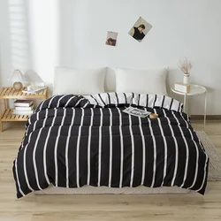 1Pc Duvet Cover 150*200 RU Single Quilt Bag Nordic Style Comforter Covers Grey Heart Printed Home Student Dormitory Bed Linens