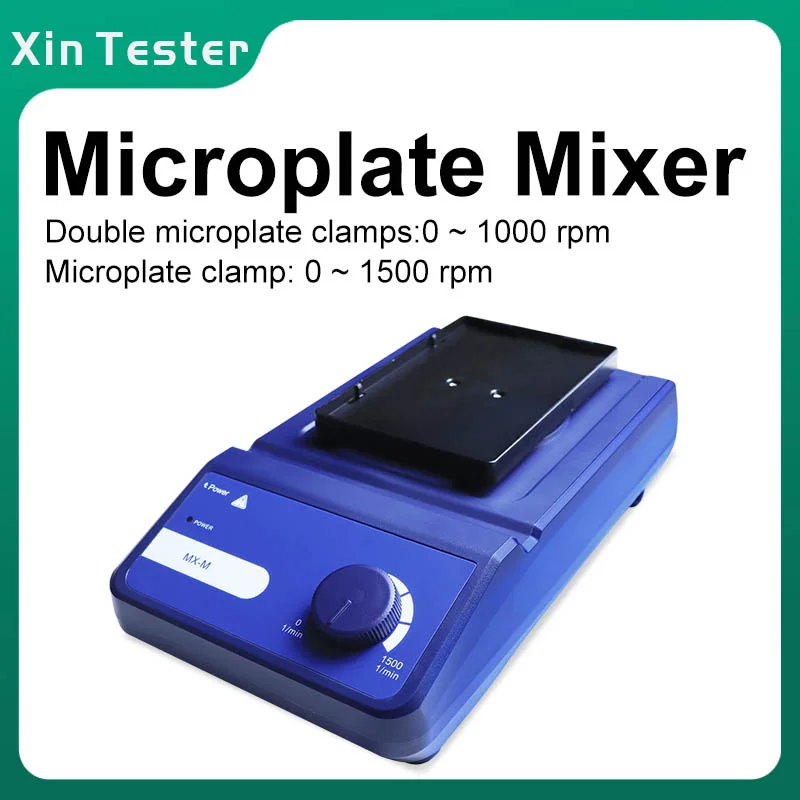 

Xin Tester 96-Well Plate Mixer Adjustable Speed 0-1500 Rpm Cell Culture Plate Microplate Lab Shaker Mixing Agitator MX-M