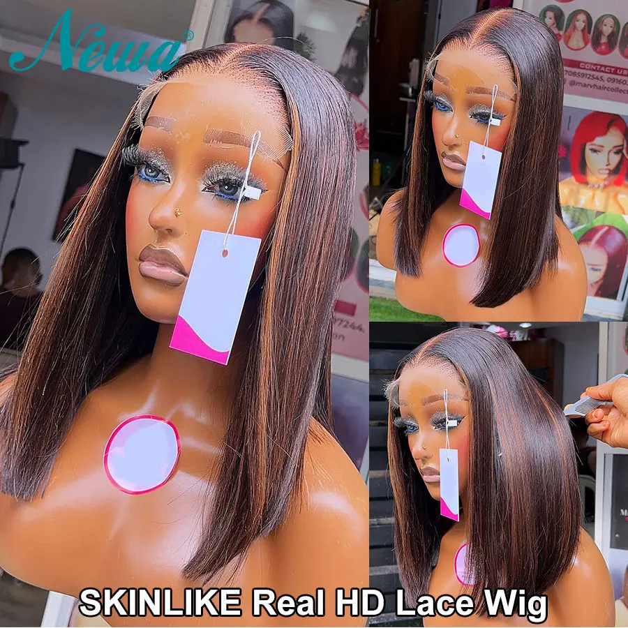 

Highlights HD Lace Glueless Wig 5x5/6x6 HD Lace Closure Wig Skinlike Short Bob Wigs 13x6 HD Frontal Human Hair Wigs For Women