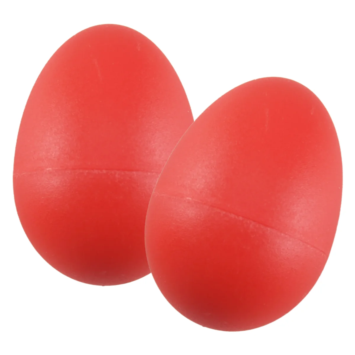 

1 Pair Plastic Percussion Musical Egg Maracas Shakers red