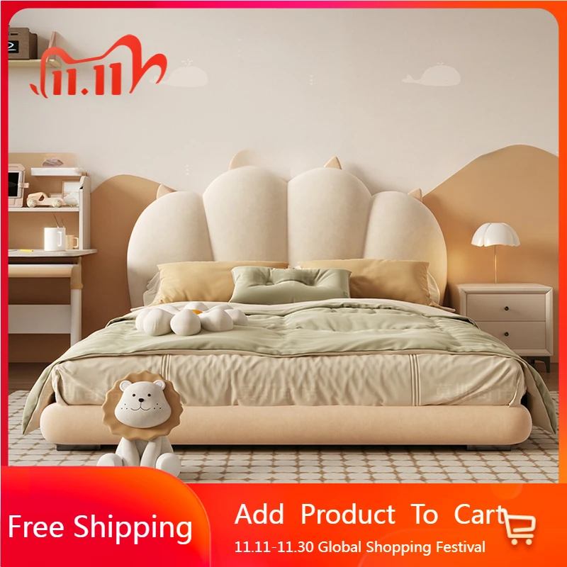 

Children Double Massage Bed Frame Queen Single Modern Massage Bed Storage Space Saving Massage Cama Solteiro Unique Furniture