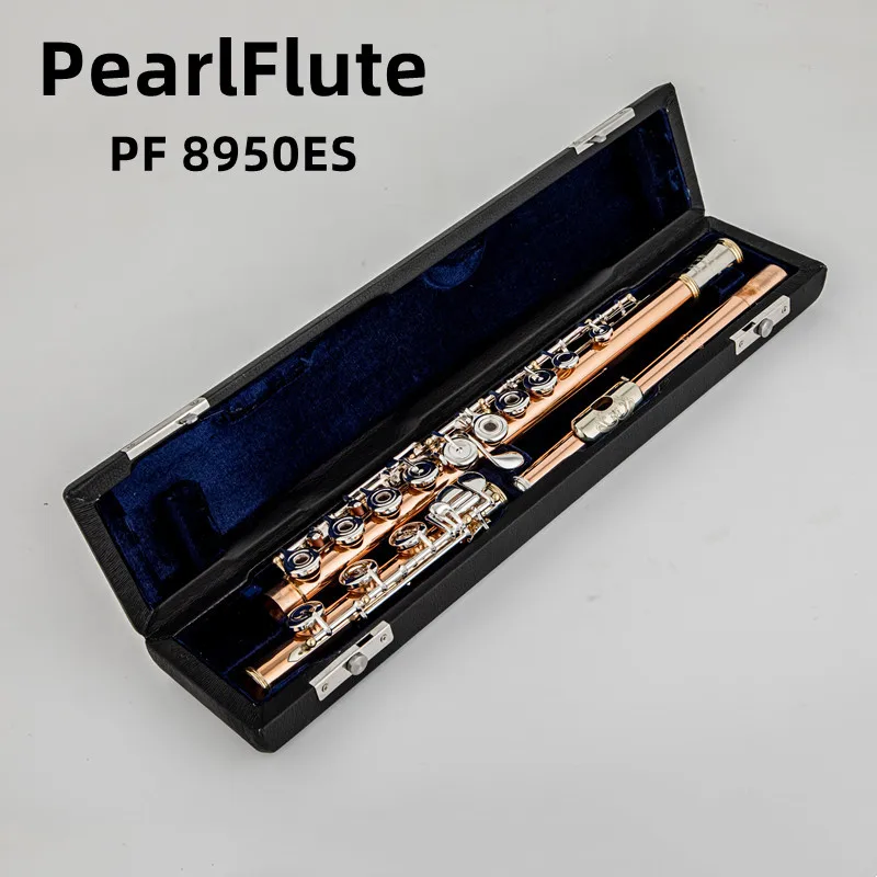 

Pearl Quantz PF-8950ES Flute High Quality Phosphor copper 17 Keys Flute Open Hole E-Mech Flute Musical Instrument