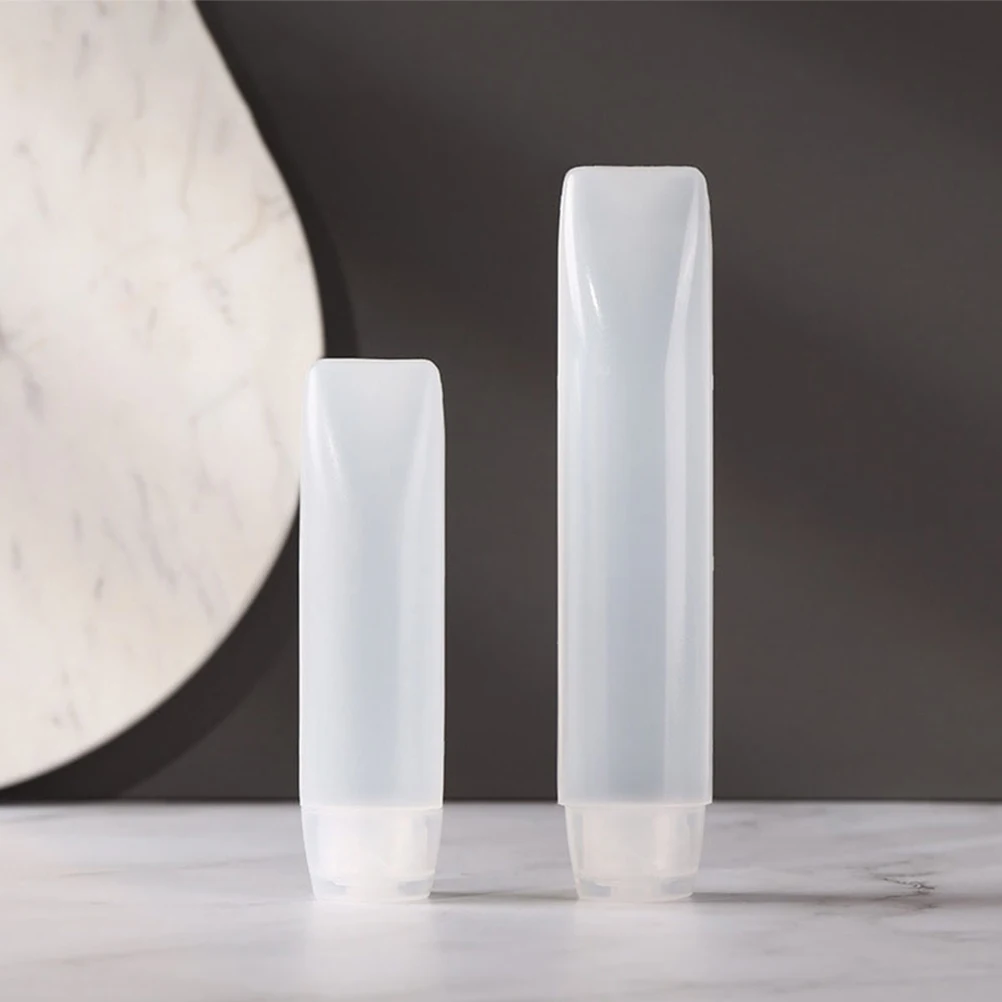 10 Uds. Tubos de loción vacíos, botellas de viaje, contenedores exprimibles rellenables para el baño, champú, almacenamiento hidratante