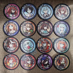 Pretty Derby Prints Patches Mejiro McQueen Seiun Sky Mejiro Bright Rice Shower Anime Game Figure Round Badges for Clothing Decor