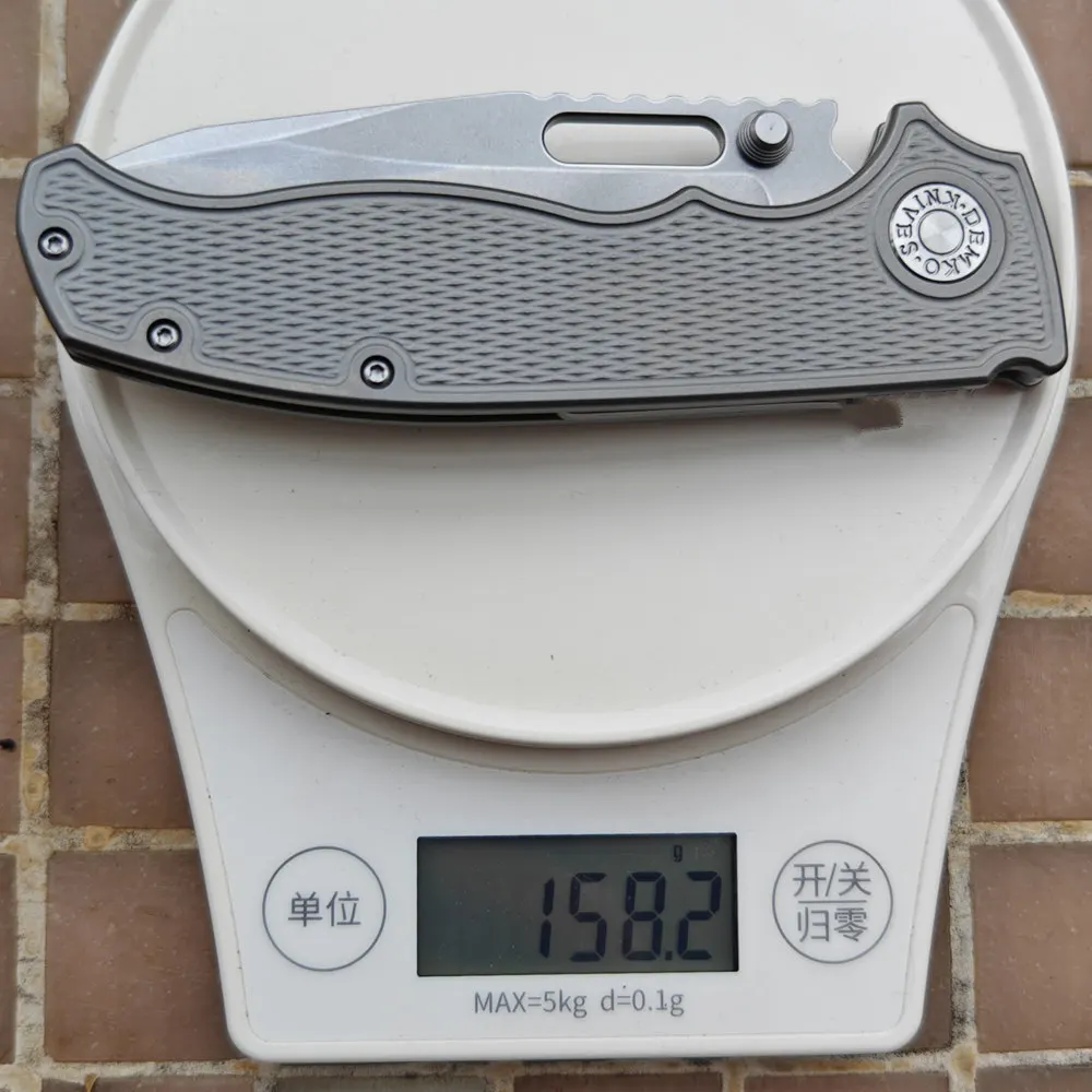 AD Demko Ad20S Deep Carry cuchillo táctico hoja M390 mango titanio - imagen 4