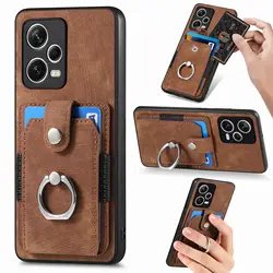 Leather Case For Realme 14 13 12 11 10 8 9 Pro Plus 6 C25S C21Y C25Y C30S C33 C35 C55 C67 Magnet Card Wallet Back Case Cover