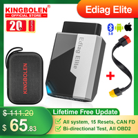 2025 New KINGBOLEN Ediag Elite Lifetime free Car Diagnostic Tools All system 15 Resets Bi-directional Auto Scanner OBD2