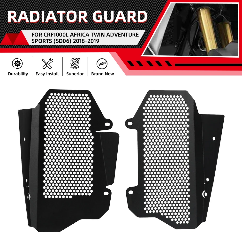 

For Honda CRF1000L Africa Twin Adventure Sports (SD06) 2018-2019 CRF 1000L AfricaTwin (SD04) 2016-2017 Radiator Guard Protective