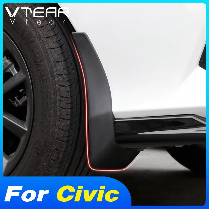 

Крыло автомобиля Vtear, крыло для Honda Civic 10th 2016-2021, брызговики, брызговики, внешние автомобильные аксессуары, продукт