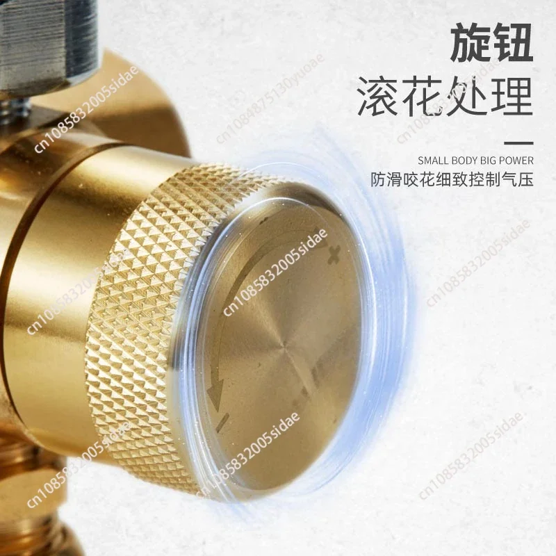 Alloy Mini Oxygen Regulator Oxygen Pressure Reducing Regulators Valve G5/8 Oxygen Pressure Reducer Anti Fall Welding Gas Meter