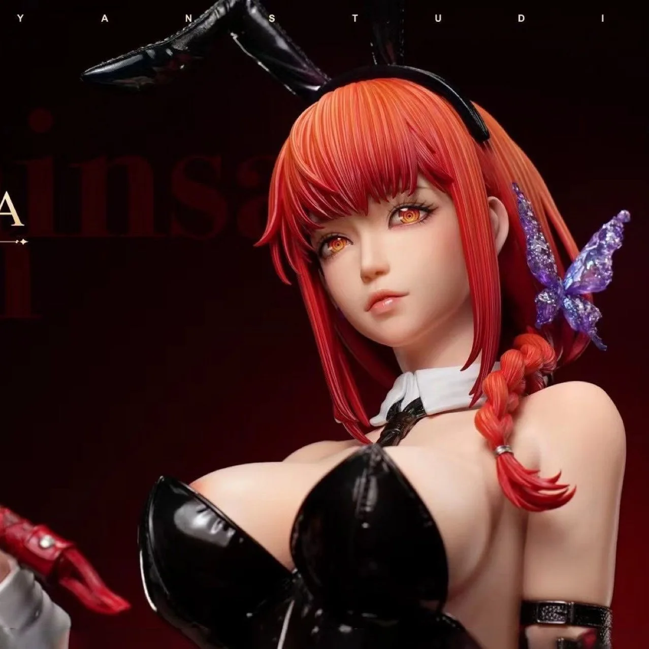 

Chainsaw Man Makiima Blazing Flame 1/4 Scale GK Bunny Girl Black Stockings Ver. 18+ Anime Sexy Bishoujo Figure toys