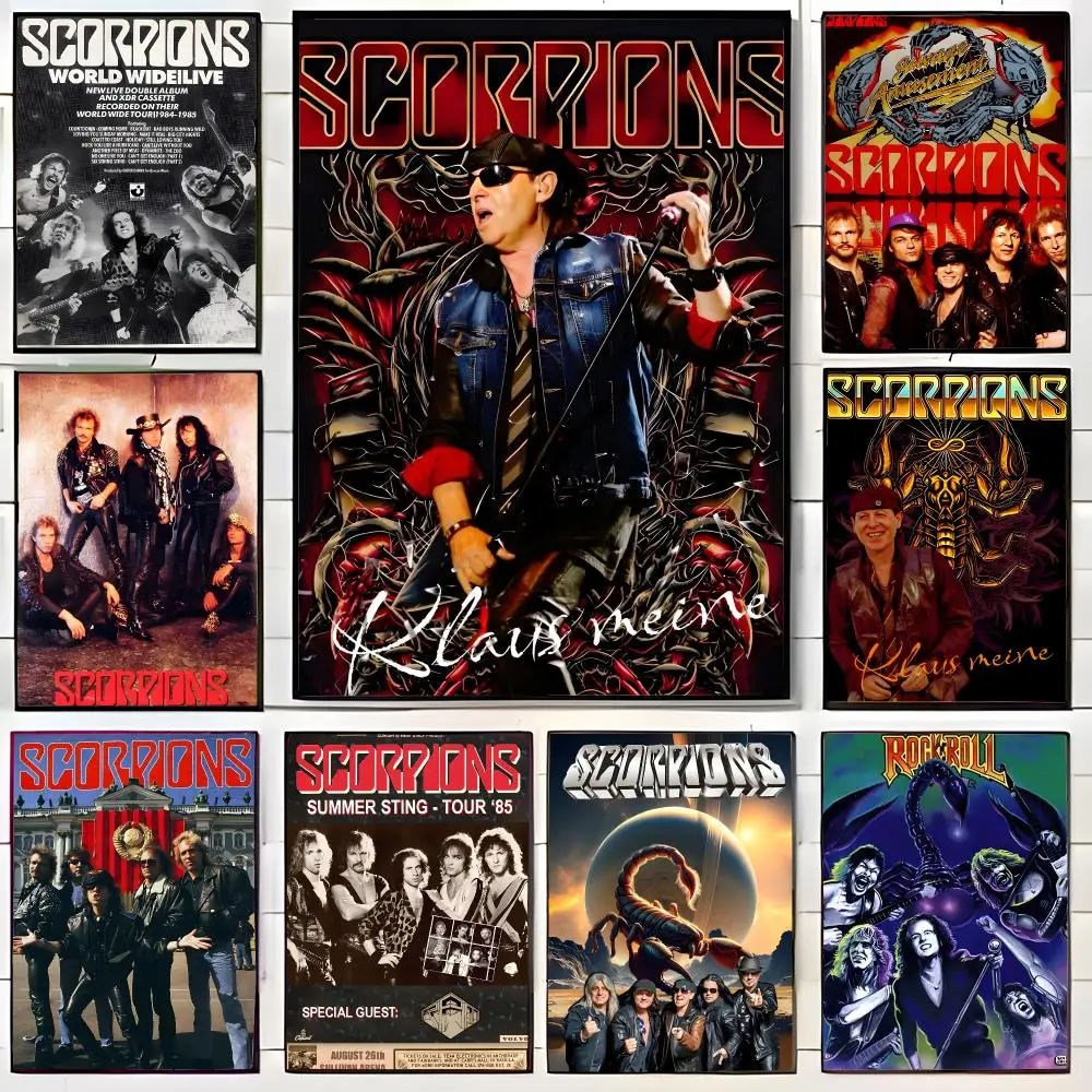 Classic RockBand S-Scorpions Band Poster Wall Art Print Decorative Mural Home Decor Gift Unframed