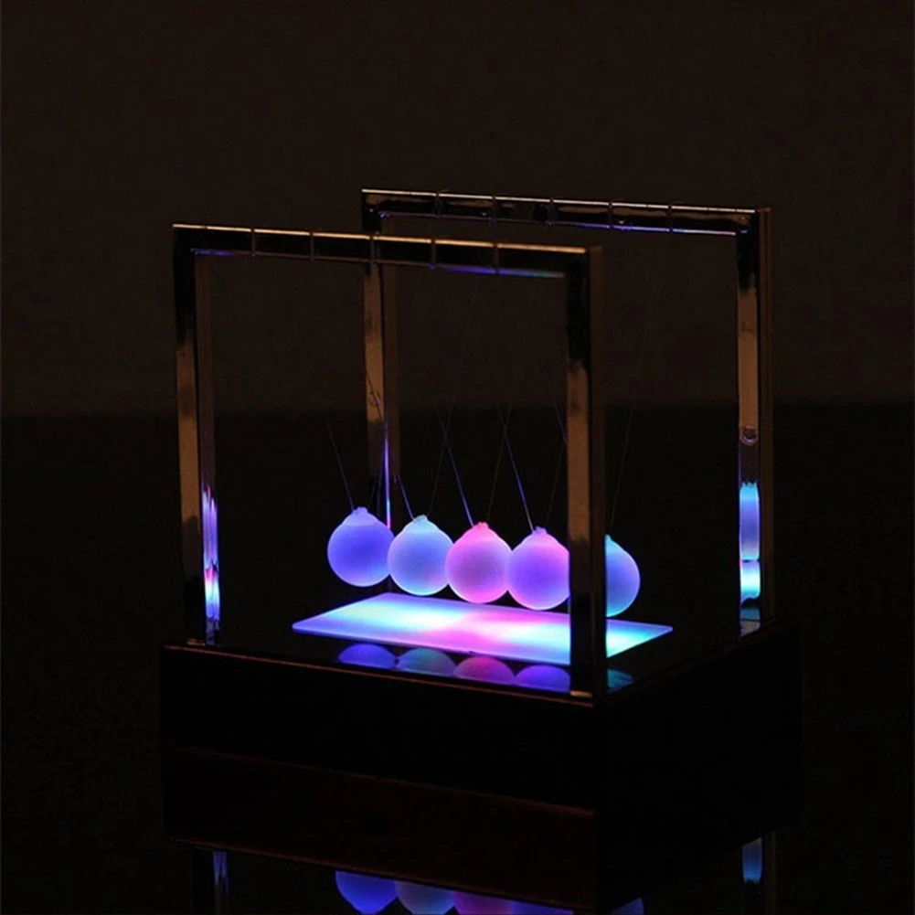 Newton Cradle Balance Steel Balls Perpetual Motion Collision Ball School Teaching Physics Science Pendulum Toy Home Decoration