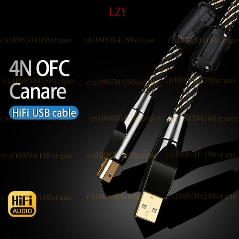 

HIFI USB-кабель типа A-B 6N OFC аудиокабель для передачи данных цифровой позолоченный для Phono